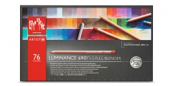 Caran d´Ache LUMINANCE - umělecké pastelky - sada 76 ks + 2 Full blender