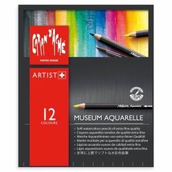 Caran d´Ache MUSEUM - akvarelové pastelky - sada 12 ks