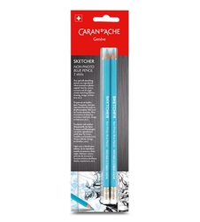 Caran d´Ache Sketcher - Non-photo blue pencil - sada 2 ks