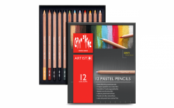 Caran d´Ache PASTEL PENCILS - pastel v tužce - sada 12 ks