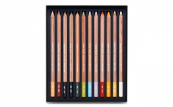 Caran d´Ache PASTEL PENCILS - pastel v tužce - sada 12 ks