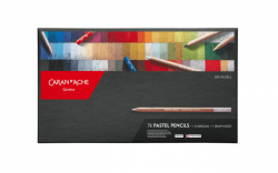 Caran d´Ache PASTEL PENCILS - pastel v tužce - sada 76 ks