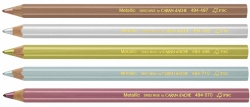 Caran d´Ache Maxi Pencils - METALLIC - metalické pastelky - různé barvy