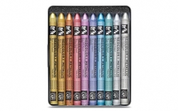 Caran d´Ache NEOCOLOR I Metallic - voskové pastely - sada 10 ks - metalické