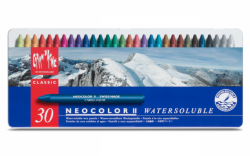 Caran d´Ache NEOCOLOR II - akvarelové voskové pastely - sada 30 ks