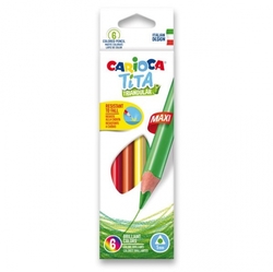 Carioca Tita Triangular - Maxi pastelky - sada 6 ks