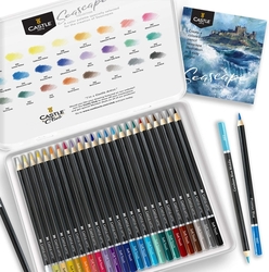 Castle Art Supplies - umělecké pastelky - 24 ks - Seascape 