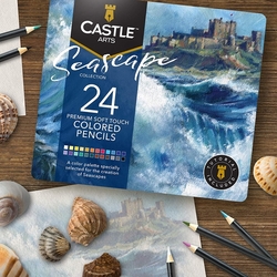 Castle Art Supplies - umělecké pastelky - 24 ks - Seascape 