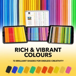 Castle Art Supplies - umělecké pastelky - 72 ks - SUMMER