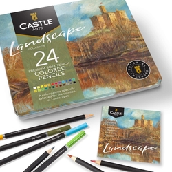 Castle Art Supplies - umělecké pastelky - 24 ks - LANDSCAPE
