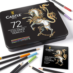 Castle Art Supplies - umělecké pastelky - sada 72 ks