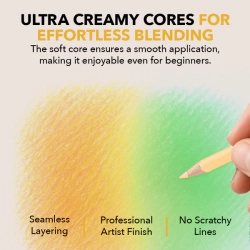 Castle Art Supplies - umělecké pastelky - 72 ks - SPRING