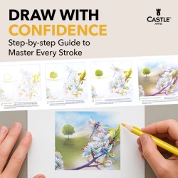Castle Art Supplies - umělecké pastelky - 72 ks - SPRING
