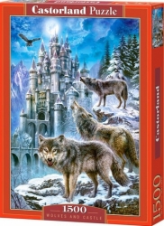 Castorland PUZZLE Wolves and Castle 1500 dílků
