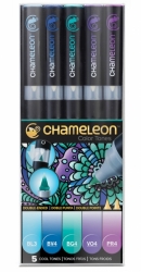 Chameleon Pen Color Tones - tónovací fixy - sada Cool Tones - 5ks 