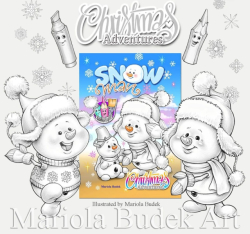 Christmas Set of 3 - colouring set - VÁNOCE - Mariola Budek