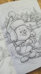 Christmas Set of 3 - colouring set - VÁNOCE - Mariola Budek