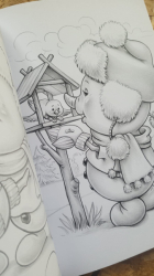 Christmas Set of 3 - colouring set - VÁNOCE - Mariola Budek