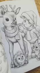 Christmas Set of 3 - colouring set - VÁNOCE - Mariola Budek