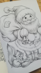 Christmas Set of 3 - colouring set - VÁNOCE - Mariola Budek
