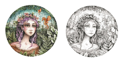 Circle of Nature - Karolina Kubikowska  - coloring book