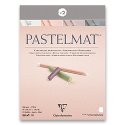 Clairefontaine PASTELMAT No.2 - skicák na pastel (360 g/m2, 12 listů) - 2 rozměry