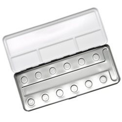 Finetec COLIRO Pearl Color - kovové pouzdro ČERNÉ - na 12 ks