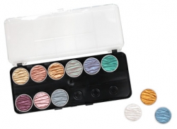COLIRO Pearl Color Set - sada 12 ks - perleťové akvarelové barvy