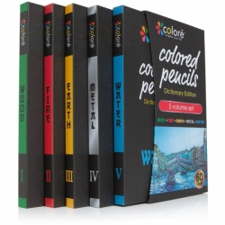 Coloré umělecké pastelky - sada 60 ks - 5 tématických sad