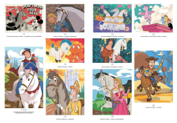 Coloriages mystères Disney - Chevaux - colouring by numbers