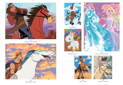 Coloriages mystères Disney - Chevaux - colouring by numbers