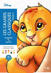 Coloriages mystères Disney -  Les Grands classiques Tome 4  - colouring by numbers  