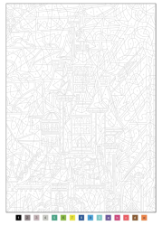 Coloriages mystères Spécial film - La Belle et la Bête - colouring by numbers
