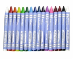 CRAYOLA GLITTER crayons - třpytivé voskovky - sada 16 ks