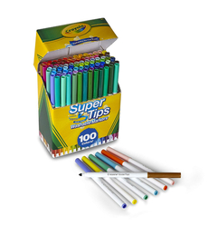 Crayola Supertips Washable Markers - sada fixů 100 ks