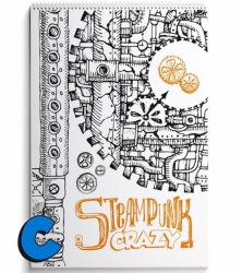 Crazy Drawings - CRAZY STEAMPUNK - colouring book