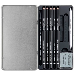 Cretacolor Deep Black Drawing set - sada 10 ks