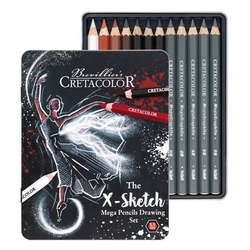 Cretacolor X-Sketch Mega Sketching - sada 12 ks