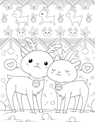 The Cute Chibi Christmas Coloring book - Christopher Hart