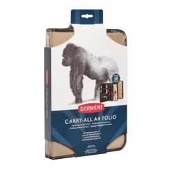 Derwent Carry All A4 Folio - pouzdro na pastelky a příslušenství - Hnědá světlá