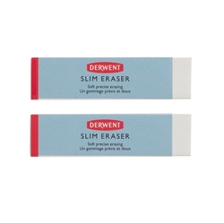 DERWENT Slim Eraser - tenká umělecká guma - sada 2 měkkých gum