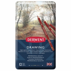 DERWENT Drawing - sada 12 ks -  měkké pastelky