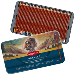 DERWENT Drawing - sada 36 ks -  měkké pastelky