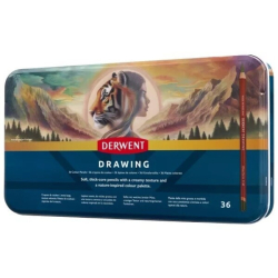DERWENT Drawing - sada 36 ks -  měkké pastelky