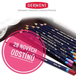 DERWENT Inktense - rozmývatelné pastelky - BALÍČEK 28 nových odstínů