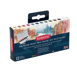 Derwent Inktense Paint Pan Travel Set - akvarelové pánvičky - paleta č.2