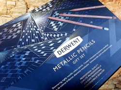 DERWENT Metallic 20th anniversary - metalické pastelky - sada 20 ks - gift set