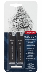 DERWENT Precision - náhradní tuhy - HB a 2B 0.7 mm - náhradní náplně