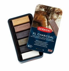 DERWENT XL Charcoal - sada uměleckých uhlů XL