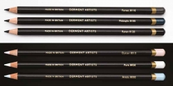 DERWENT Artists - BLACK & WHITE - umělecké pastelky - sada 6 ks
